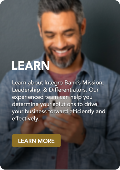 Learn about Integro Banks Mission Leadership and Differentiators